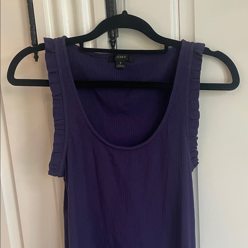J. Crew Deep Purple Tank Top